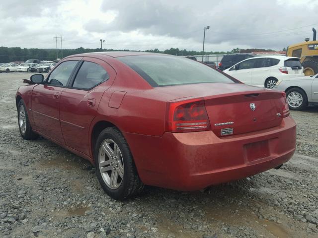 2B3KA53HX6H174541 - 2006 DODGE CHARGER R/ BURGUNDY photo 3