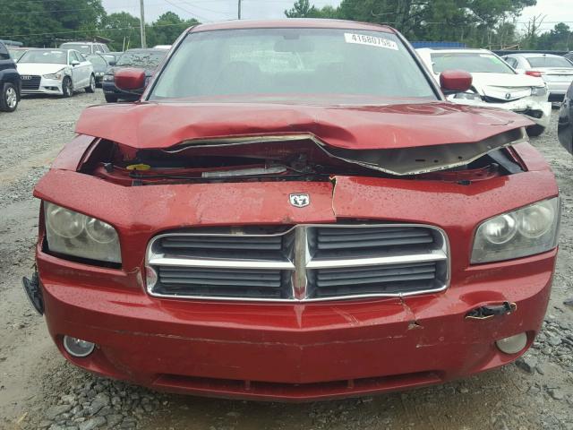 2B3KA53HX6H174541 - 2006 DODGE CHARGER R/ BURGUNDY photo 9