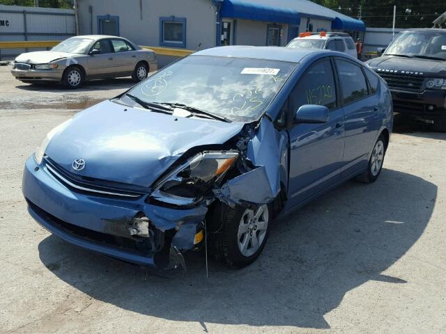 JTDKB20U687734906 - 2008 TOYOTA PRIUS BLUE photo 2