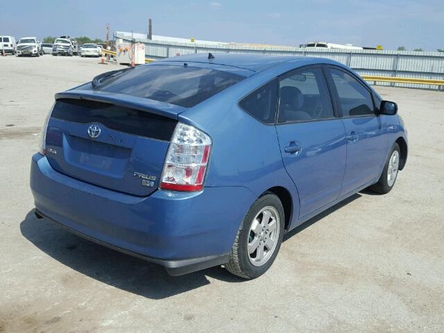 JTDKB20U687734906 - 2008 TOYOTA PRIUS BLUE photo 4