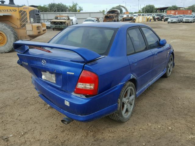 JM1BJ227730650041 - 2003 MAZDA PROTEGE BLUE photo 4