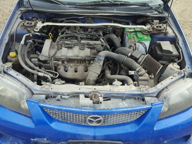 JM1BJ227730650041 - 2003 MAZDA PROTEGE BLUE photo 7