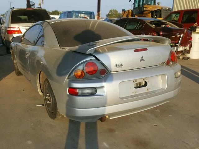 4A3AC44G23E030194 - 2003 MITSUBISHI ECLIPSE GS SILVER photo 3