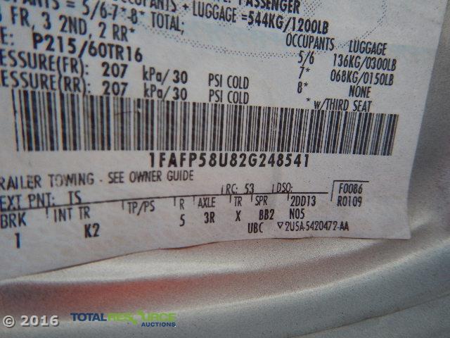 1FAFP58U82G248541 - 2002 FORD TAURUS SE SILVER photo 12