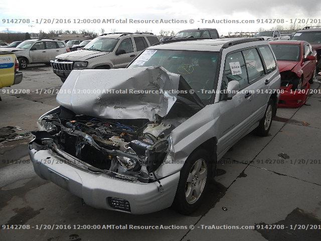 JF1SF65692H737960 - 2002 SUBARU FORESTER S SILVER photo 1