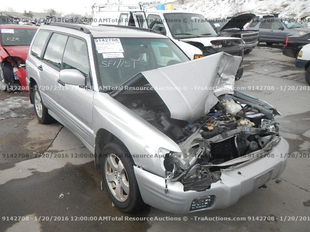 JF1SF65692H737960 - 2002 SUBARU FORESTER S SILVER photo 2