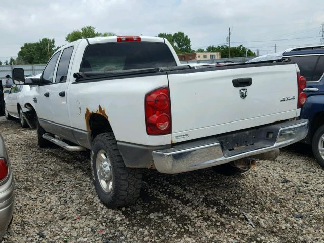 1D7KS28A37J578664 - 2007 DODGE RAM 2500 S WHITE photo 3