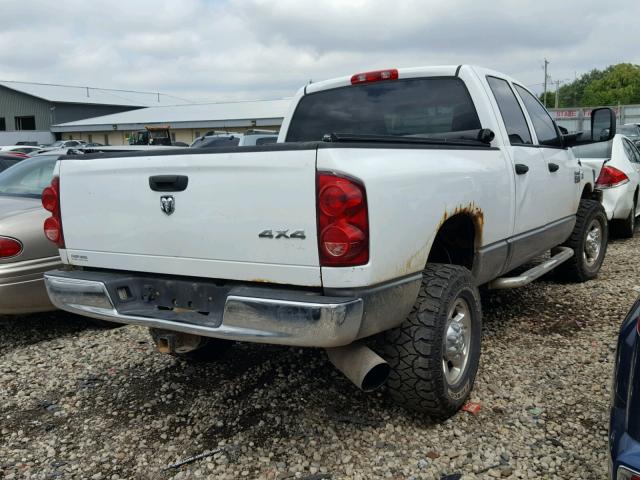 1D7KS28A37J578664 - 2007 DODGE RAM 2500 S WHITE photo 4