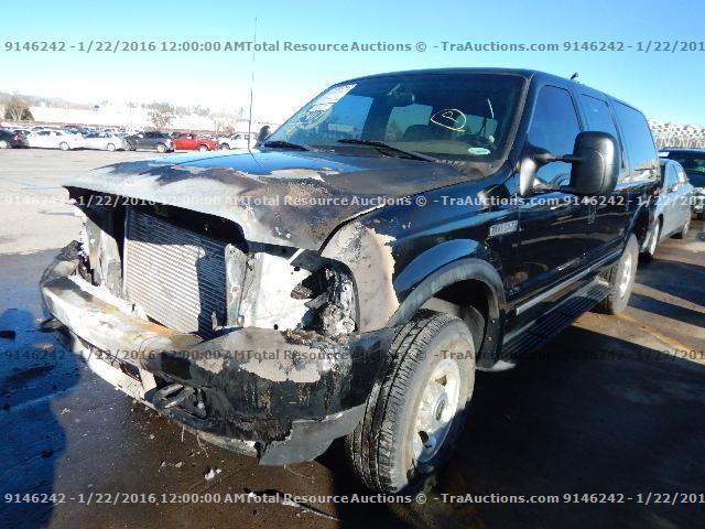 1FMSU43F53EA06318 - 2003 FORD EXCURSION BLACK photo 1