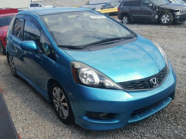 JHMGE8G57DC021186 - 2013 HONDA FIT SPORT BLUE photo 1