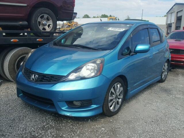 JHMGE8G57DC021186 - 2013 HONDA FIT SPORT BLUE photo 2