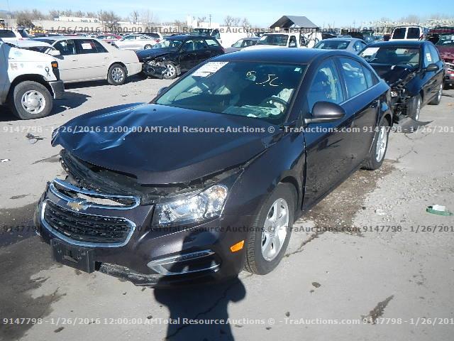 1G1PC5SB1F7112378 - 2015 CHEVROLET CRUZE LT CHARCOAL photo 1