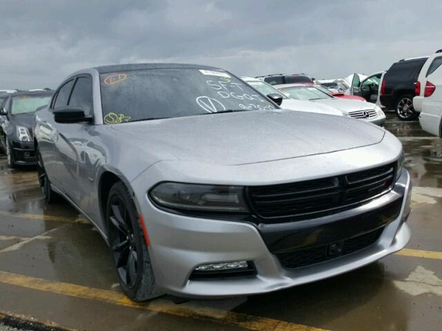 2C3CDXCT3GH127173 - 2016 DODGE CHARGER SILVER photo 1