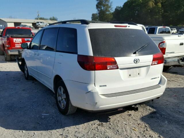 5TDZA23C65S320756 - 2005 TOYOTA SIENNA WHITE photo 3