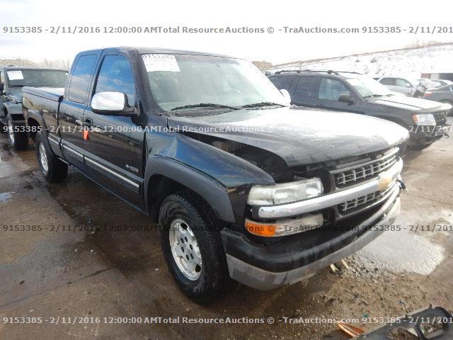 2GCEK19T1Y1258546 - 2000 CHEVROLET SILVERADO BLACK photo 2