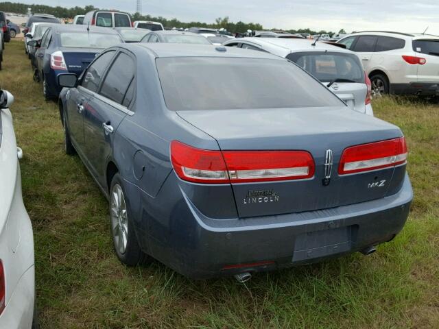 3LNHL2GC1CR825437 - 2012 LINCOLN MKZ BLUE photo 3