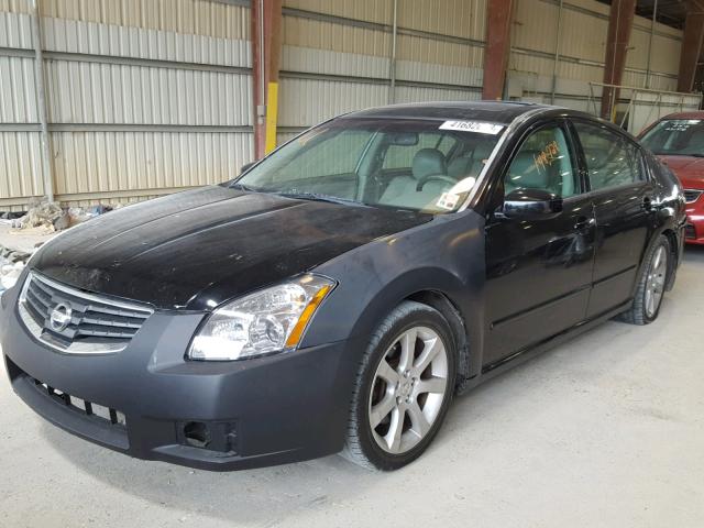 1N4BA41E17C841959 - 2007 NISSAN MAXIMA SE BLACK photo 2