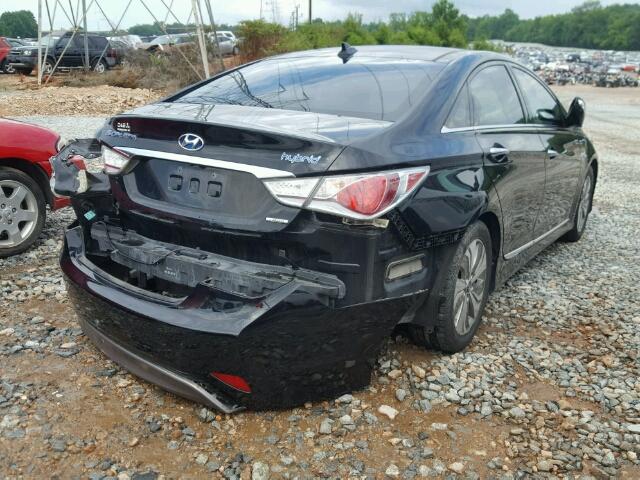 KMHEC4A42DA074098 - 2013 HYUNDAI SONATA HYB BLACK photo 4