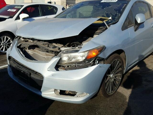 2HGFG3B5XCH556012 - 2012 HONDA CIVIC LX SILVER photo 9