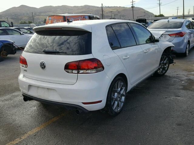 WVWHV7AJ3DW116414 - 2013 VOLKSWAGEN GTI WHITE photo 4