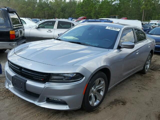 2C3CDXHGXFH814788 - 2015 DODGE CHARGER SX SILVER photo 2