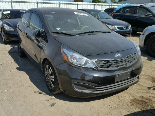 KNADM4A35E6328084 - 2014 KIA RIO LX BLACK photo 1