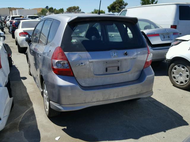 JHMGD38607S003829 - 2007 HONDA FIT S 灰色 照片 3