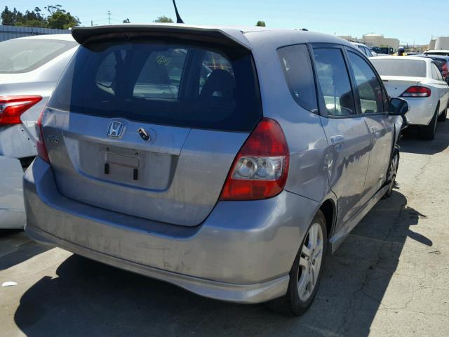 JHMGD38607S003829 - 2007 HONDA FIT S 灰色 照片 4