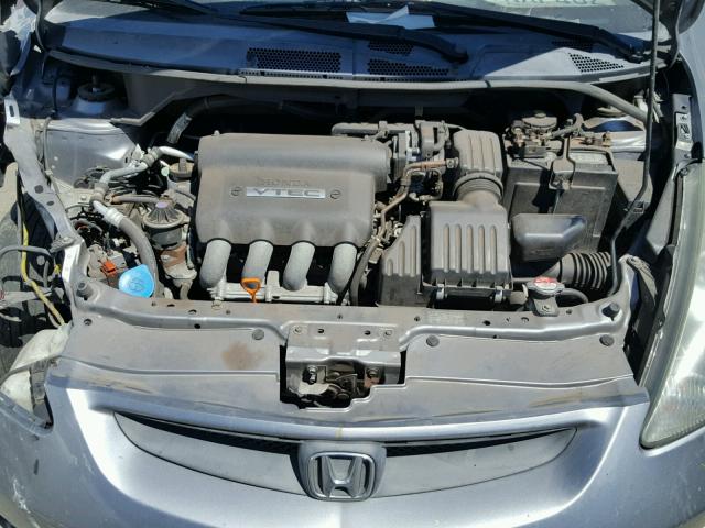 JHMGD38607S003829 - 2007 HONDA FIT S 灰色 照片 7