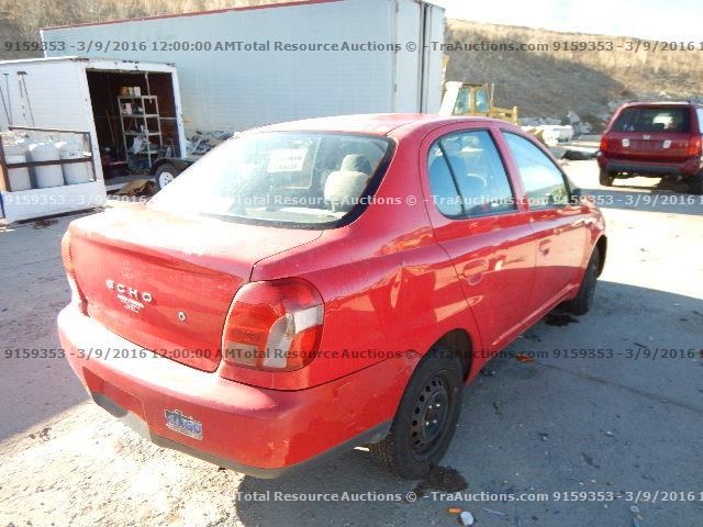 JTDBT1239Y0030302 - 2000 TOYOTA ECHO RED photo 3