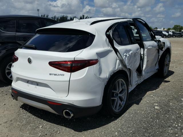 ZASFAKNN2J7B66687 - 2018 ALFA ROMEO STELVIO TI WHITE photo 4