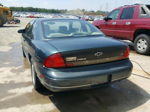 2G1WW12M3T9250687 - 1996 CHEVROLET MONTE CARL 绿色 照片 3