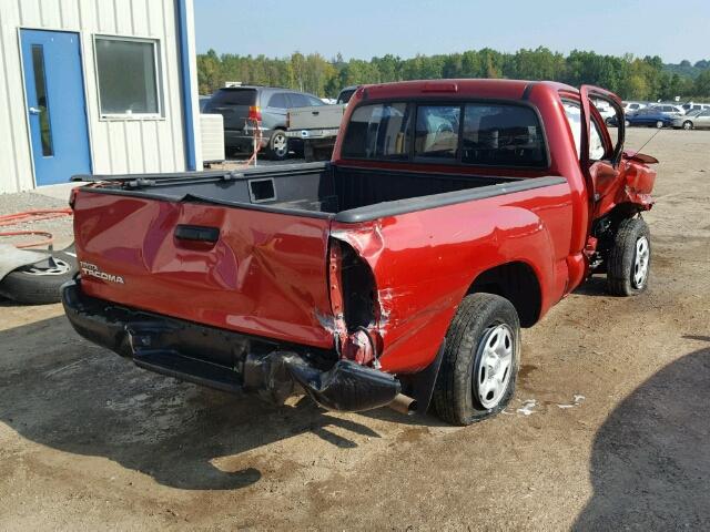 5TENX22N79Z636627 - 2009 TOYOTA TACOMA RED photo 4