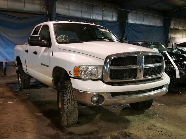 3D7KU28C04G249641 - 2004 DODGE RAM 2500 S WHITE photo 1