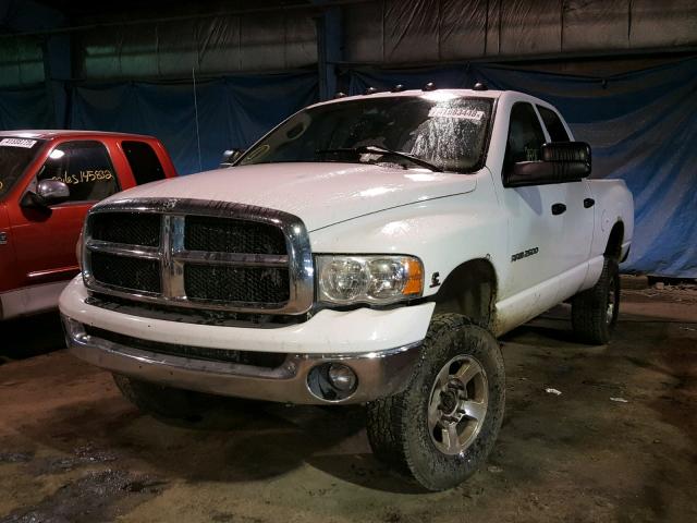3D7KU28C04G249641 - 2004 DODGE RAM 2500 S WHITE photo 2