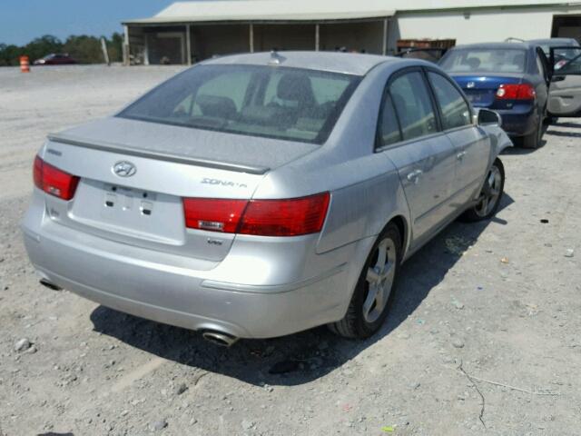 5NPEU46FX9H466967 - 2009 HYUNDAI SONATA SILVER photo 4