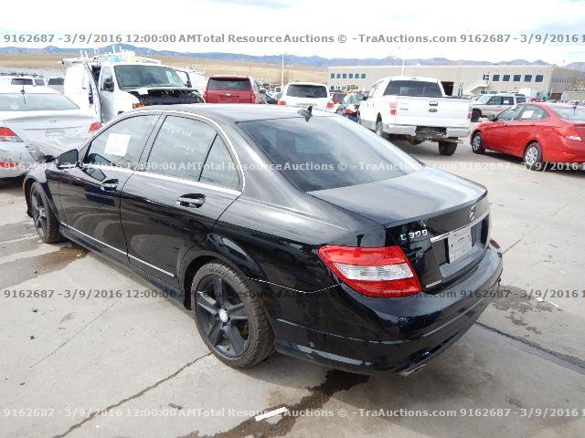 WDDGF8BB2AR094945 - 2010 MERCEDES-BENZ C 300 4MAT BLACK photo 4