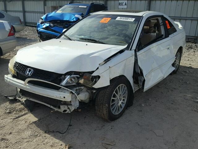 1HGEM21995L003862 - 2005 HONDA CIVIC EX WHITE photo 2