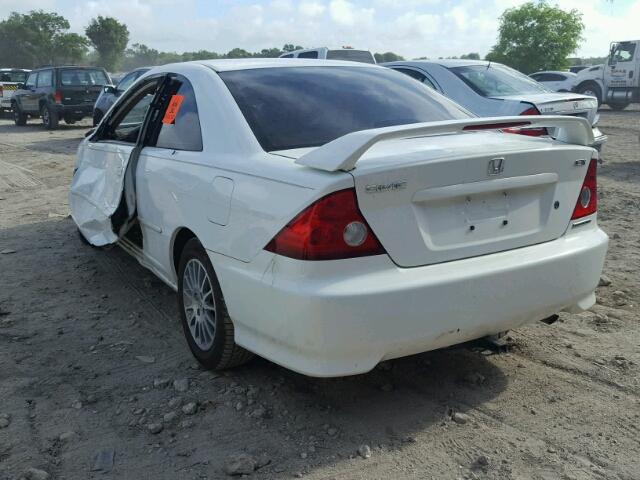 1HGEM21995L003862 - 2005 HONDA CIVIC EX WHITE photo 3