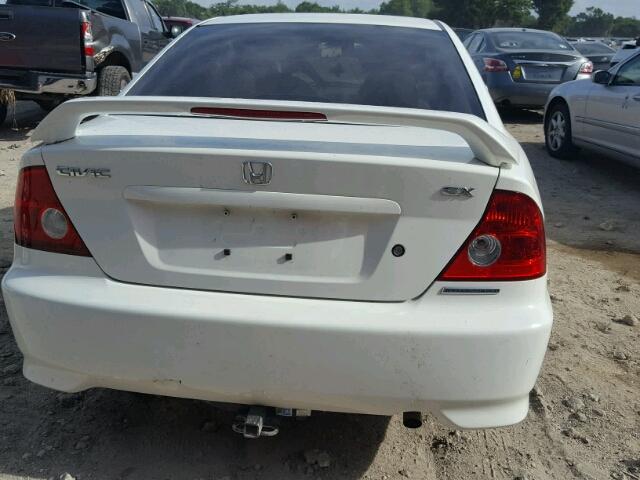 1HGEM21995L003862 - 2005 HONDA CIVIC EX WHITE photo 9