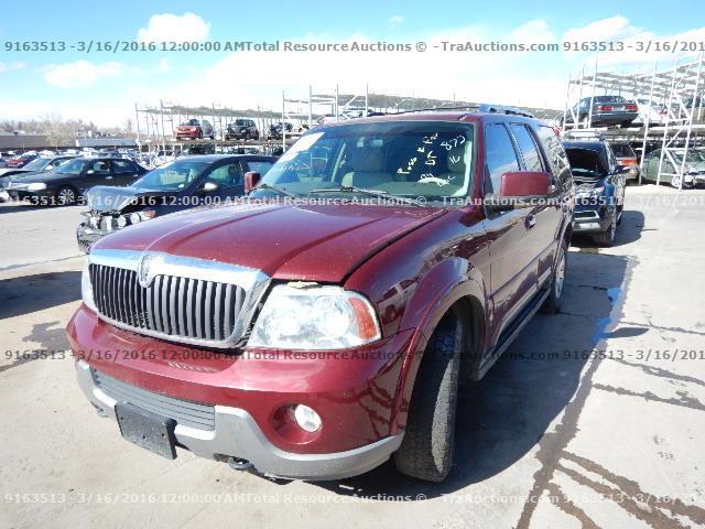 5LMFU27R44LJ25546 - 2004 LINCOLN NAVIGATOR MAROON photo 1