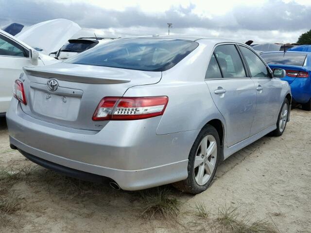 4T1BF3EK6BU154142 - 2011 TOYOTA CAMRY BASE SILVER photo 4