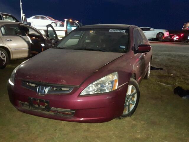 1HGCM66535A021161 - 2005 HONDA ACCORD RED photo 2