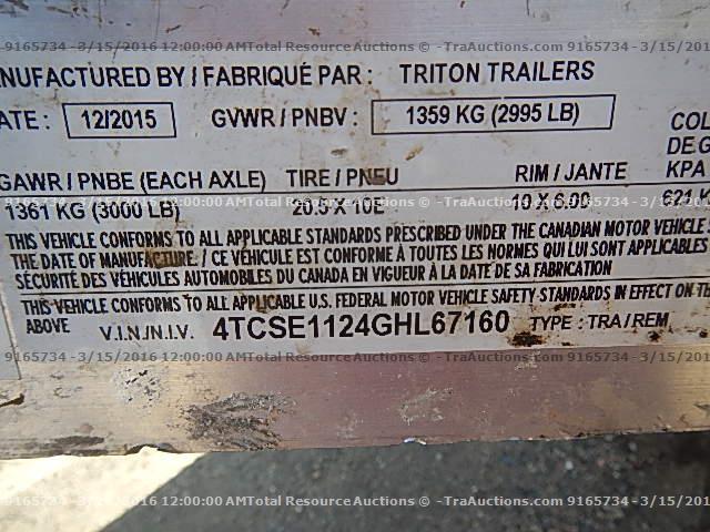 4TCSE1124GHL67160 - 2016 MISC TRITON TC1 BLACK photo 8