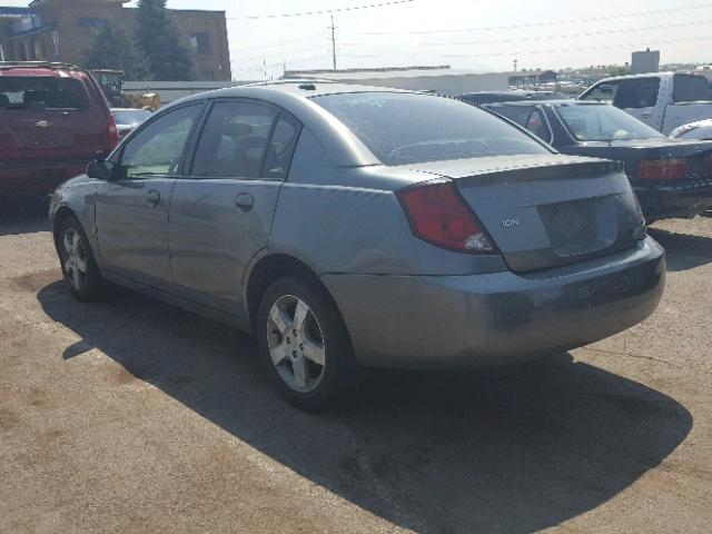 1G8AL55F47Z111981 - 2007 SATURN ION LEVEL GRAY photo 3