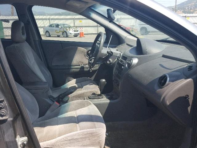 1G8AL55F47Z111981 - 2007 SATURN ION LEVEL GRAY photo 5