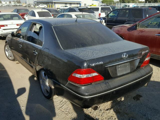 JTHBN36FX50176986 - 2005 LEXUS LS 430 BLACK photo 3