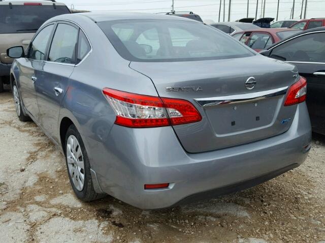 3N1AB7APXDL722106 - 2013 NISSAN SENTRA S SILVER photo 3