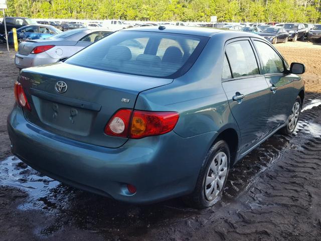 2T1BU40E29C182626 - 2009 TOYOTA COROLLA BA GREEN photo 4