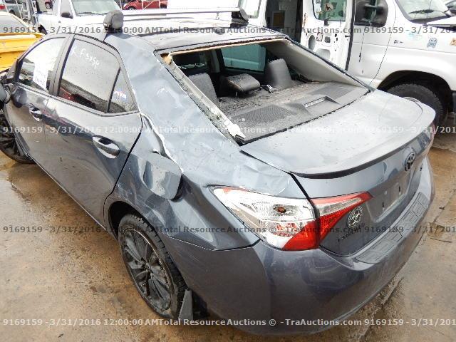 2T1BURHE0EC045647 - 2014 TOYOTA COROLLA L GRAY photo 15